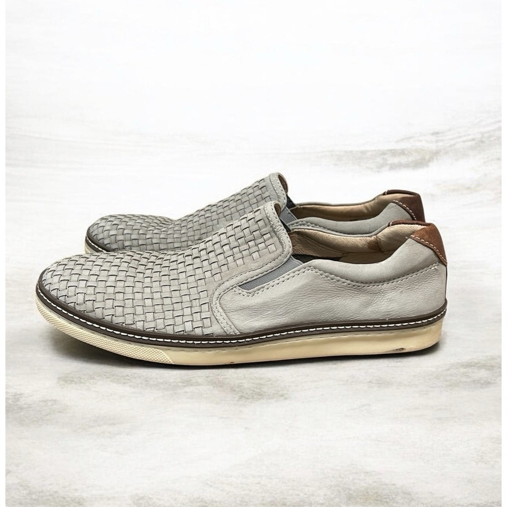 Johnston & Murphy McGuffey Woven Slip On Sheepskin Nubuck 11M - Picture 4 of 9
